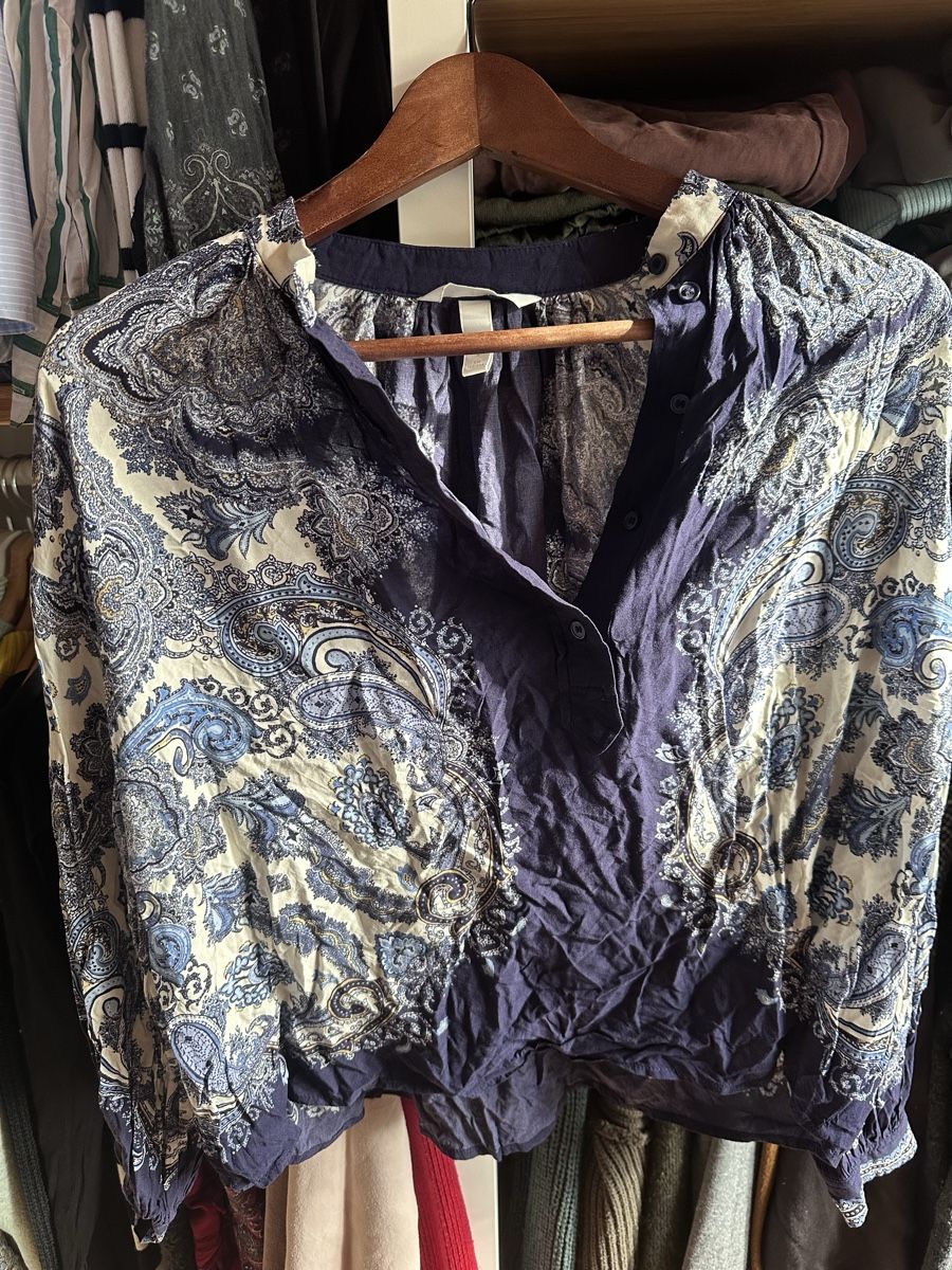 H&M Camicette: Bluse Gr. S, H&M blau – Usato da Münsingen venduto da Secondhand89