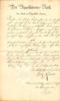 Vinzenz Rüttimann Landammann Luzern Dokument 1829 Schüpfheim