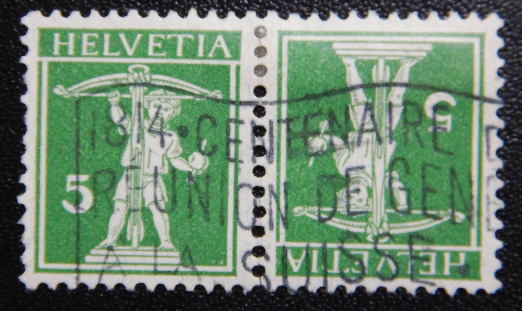 Tutti i francobolli: Schweiz Kat. K7 III gest. 1911 Kat. 30 Fr. – Usato da Zürich venduto da Muehlekauf