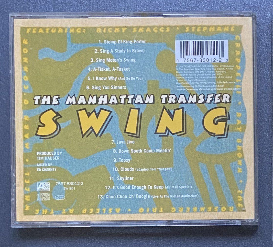 CDs: CD The Manhattan Transfer "Swing" – Gebraucht aus Böckten von Hansi36 2