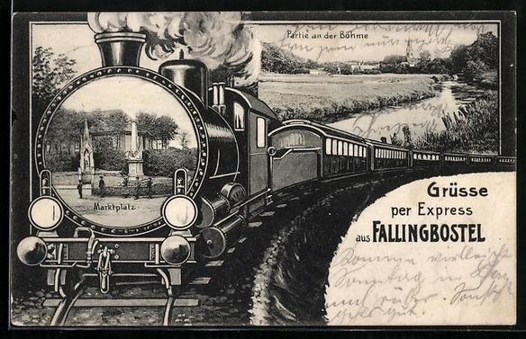 Cartoline postali: Grusskarten-AK Fallingbostel, Ansichten  – Usato da Berlin venduto da bartko-reher