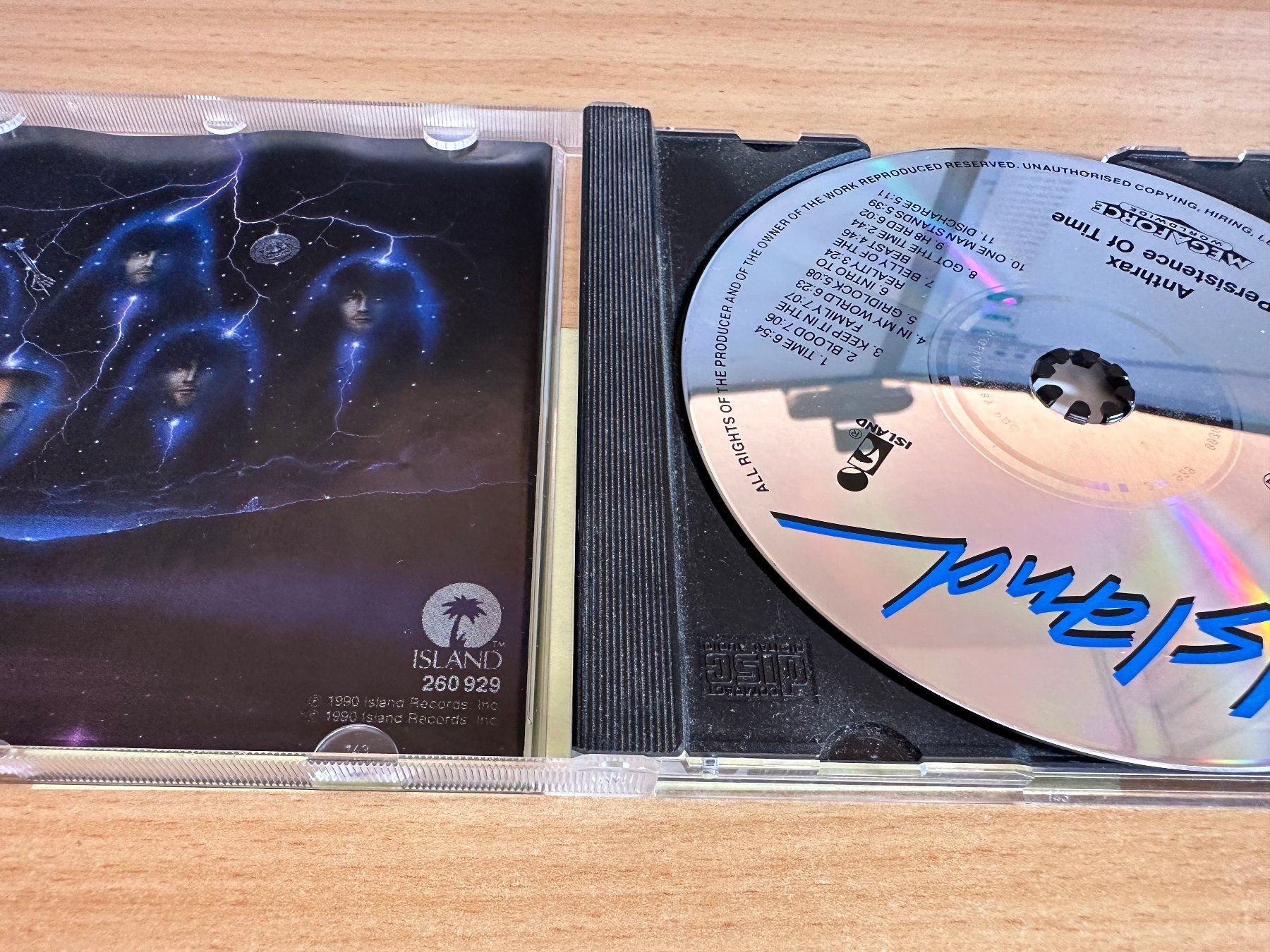 CD: Anthrax – Persistence Of Time – Usato da Rikon im Tösstal venduto da Alpenmutz 2