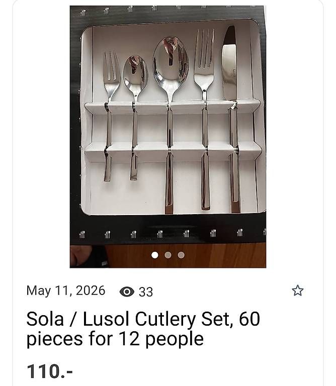 Set di posate: Lusol 60 piece Cutlery Set  – Usato da Châtelaine venduto da Cansuturan 2