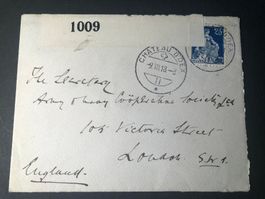 Zensurbrief 1918 von CHATEAU D'OEX nach England
