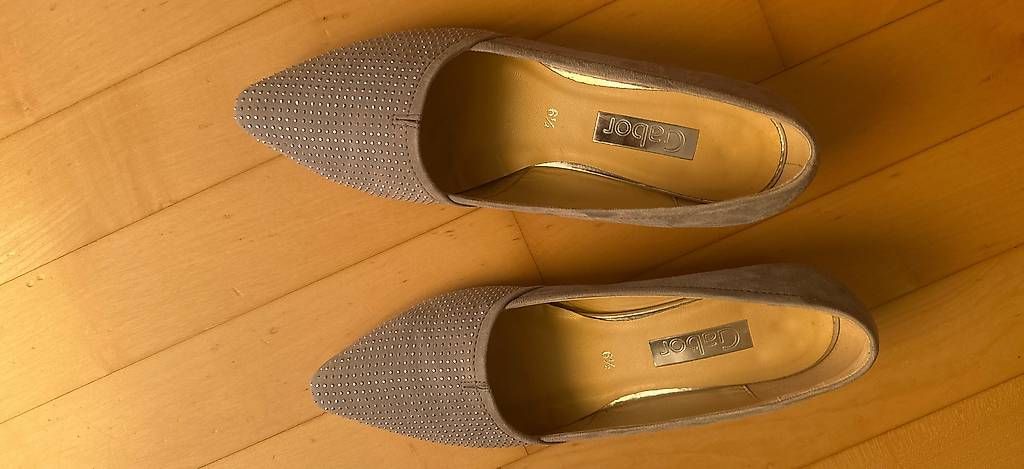Scarpe da donna: GABOR Pumps hellgrau mit Glitzer Gr.39/40 – Nuovo e nell'imballaggio originale da Basel venduto da Findus78 3
