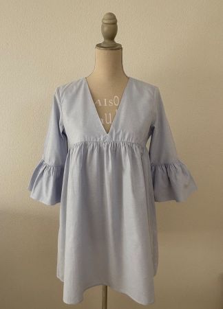 🤍 Minikleid / Kleid von „ZARA“, hellblau , Gr. S/36 🤍