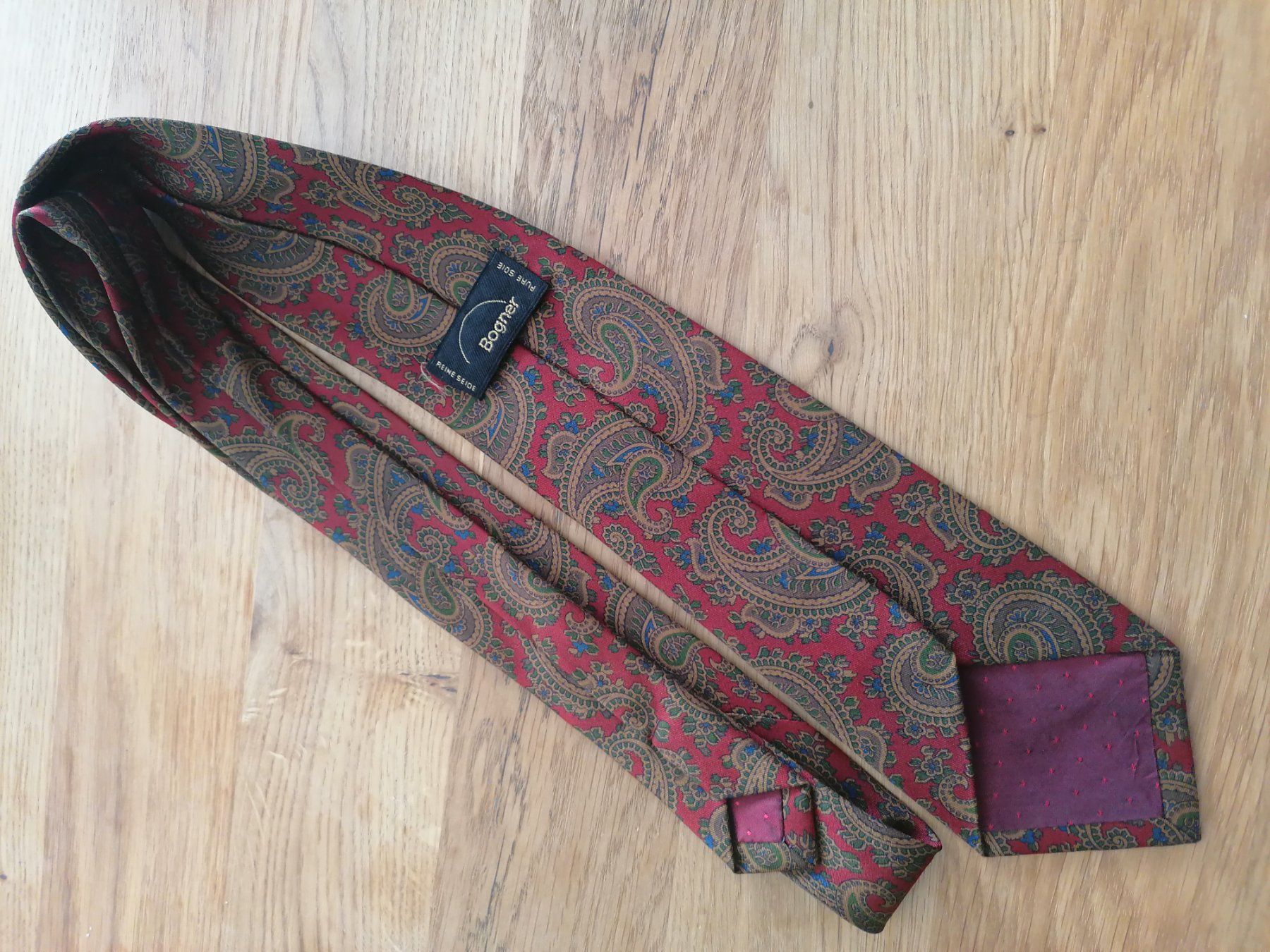 Bogner Cravatte: Bogner Krawatte 100% Seide - Nr. 292 – Usato da Basel venduto da vintagecollector 3