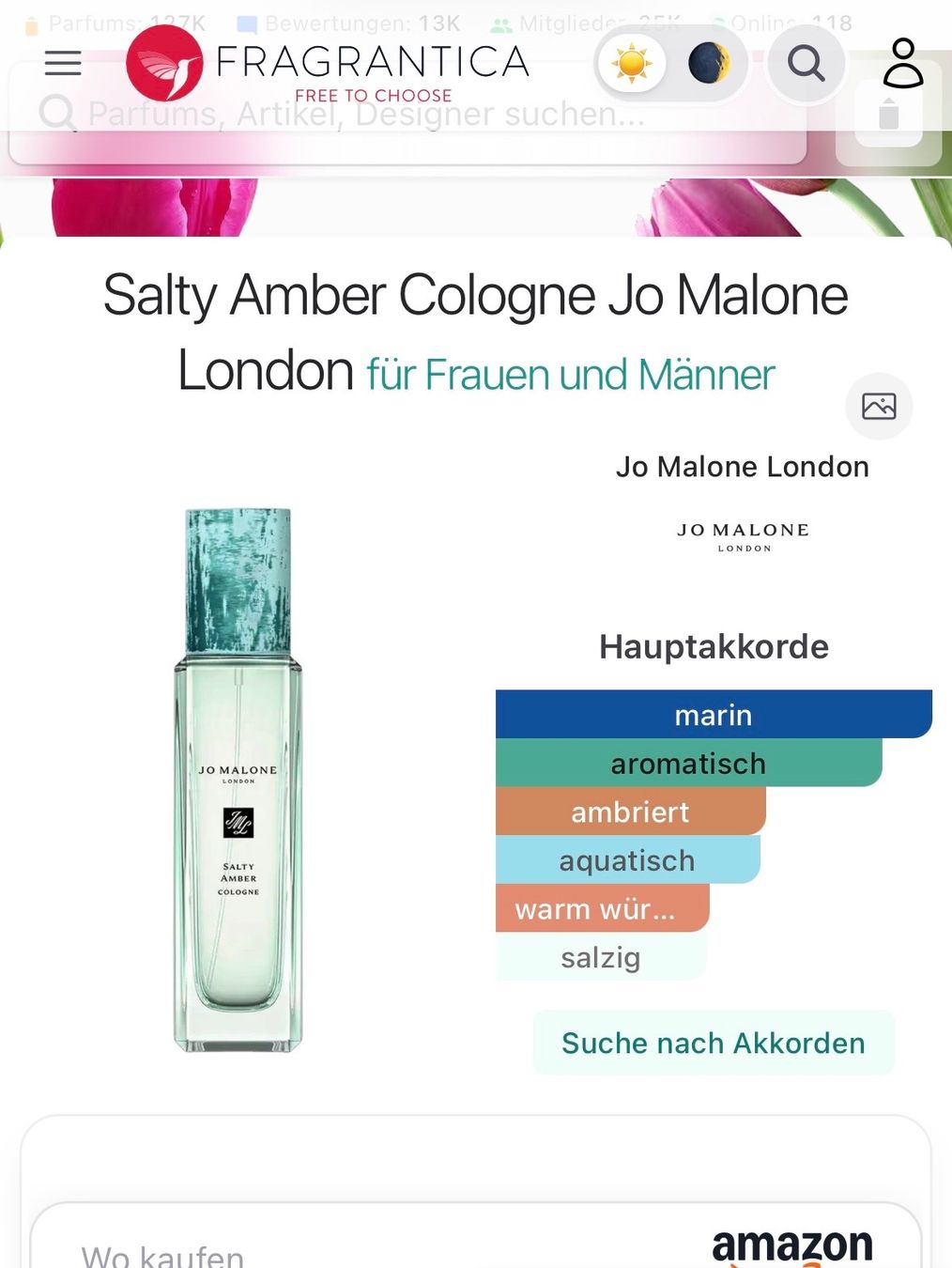 Jo Malone Parfum & Eau de Toilette: Jo Malone Salty Amber Cologne Duftprobe 2ML, limitiert – Gebraucht aus Zürich von deruja 6