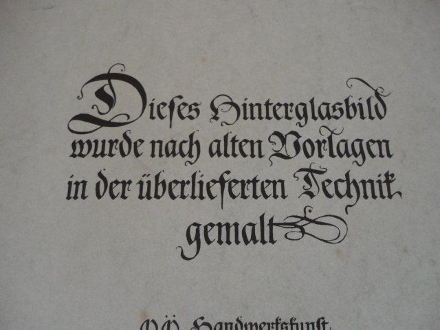 Dipinti: Bild Antik Herbst - Hinterglasmalerei – Usato da Wittenwil venduto da trixmartin 9