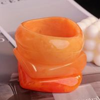3-teiliges Armreifen-Set, orange, Acrylharz – NEU!