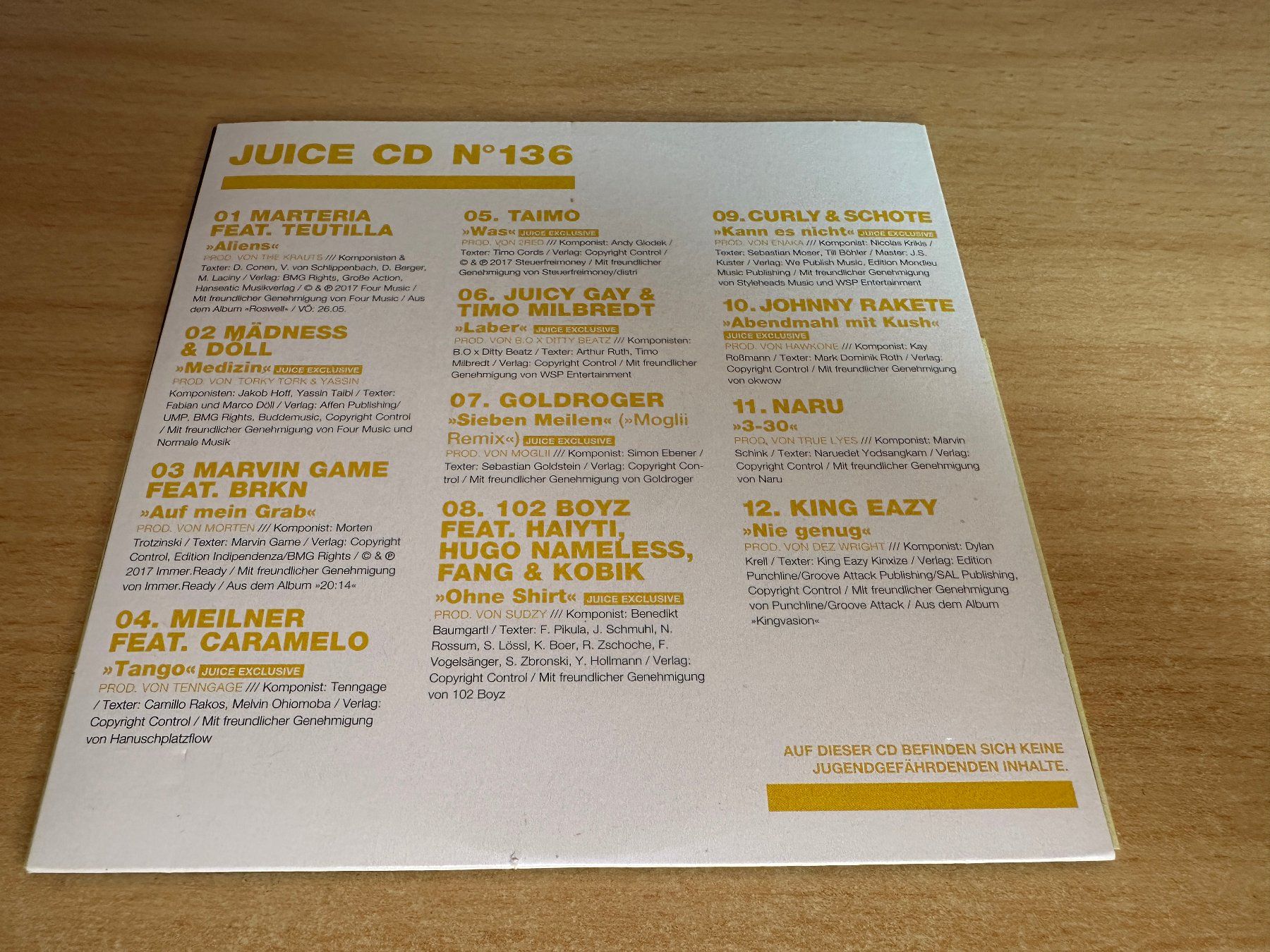 CD: Various – Juice CD No. 136 – Usato da Rikon im Tösstal venduto da Alpenmutz 1