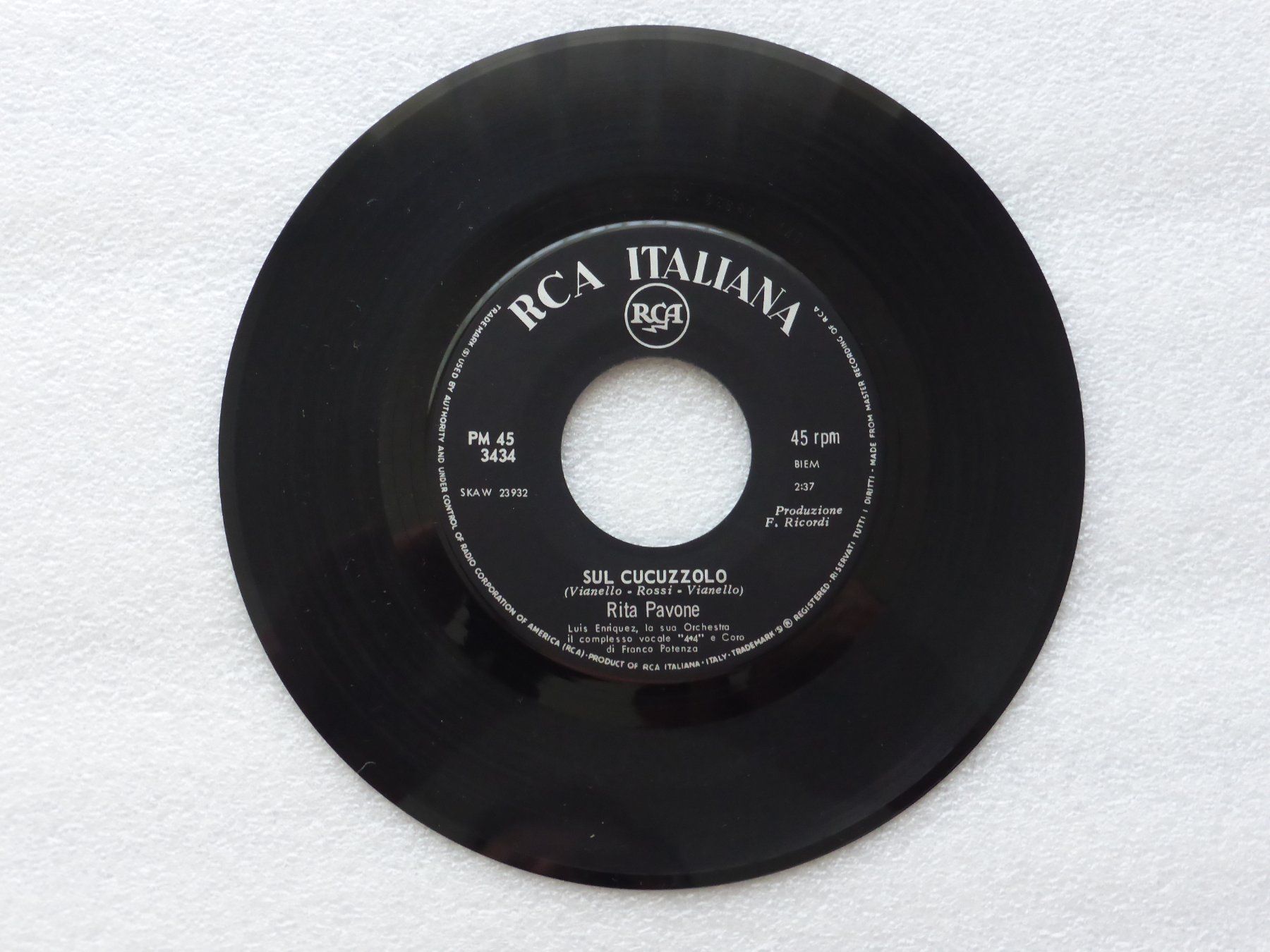 Dischi in vinile: Vinyl Single   RITA PAVONE – Usato da Küssnacht am Rigi venduto da Mondkinder 1
