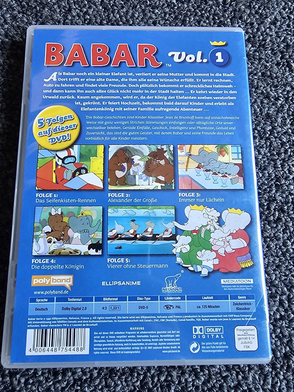 Tous les DVDs: Babar Vol. 1 DVD (22152) – D'occasion à Ruswil par jan_bxl5 1