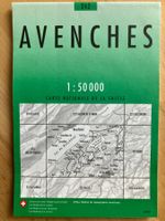 Landkarte AVENCHES 1:50'000