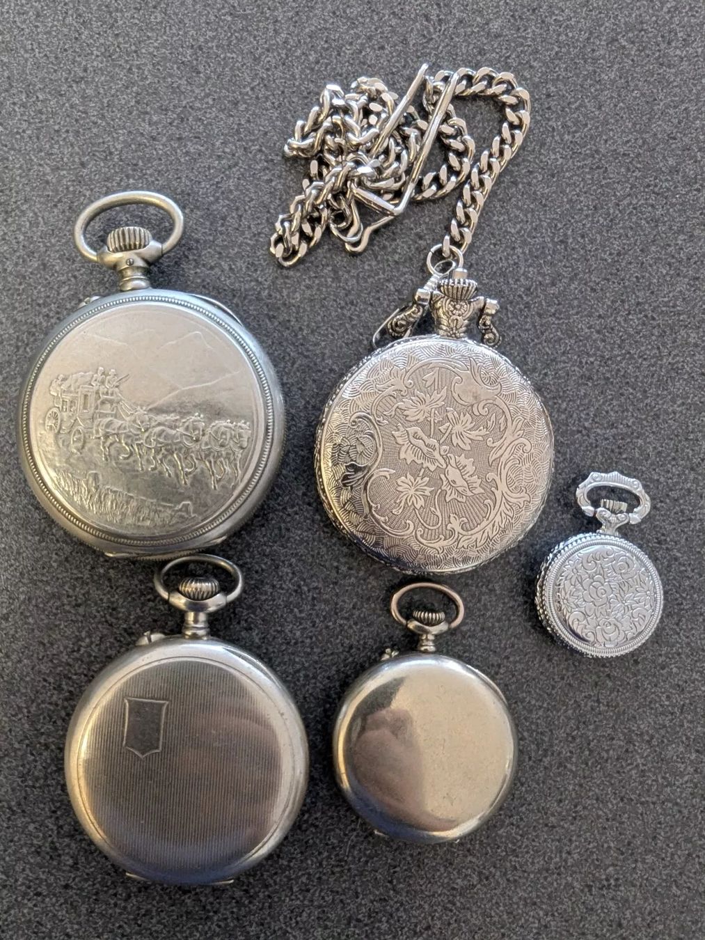 Orologi: 5 alte defekte Taschenuhren – Difettoso da Bischofszell venduto da Blende2 8