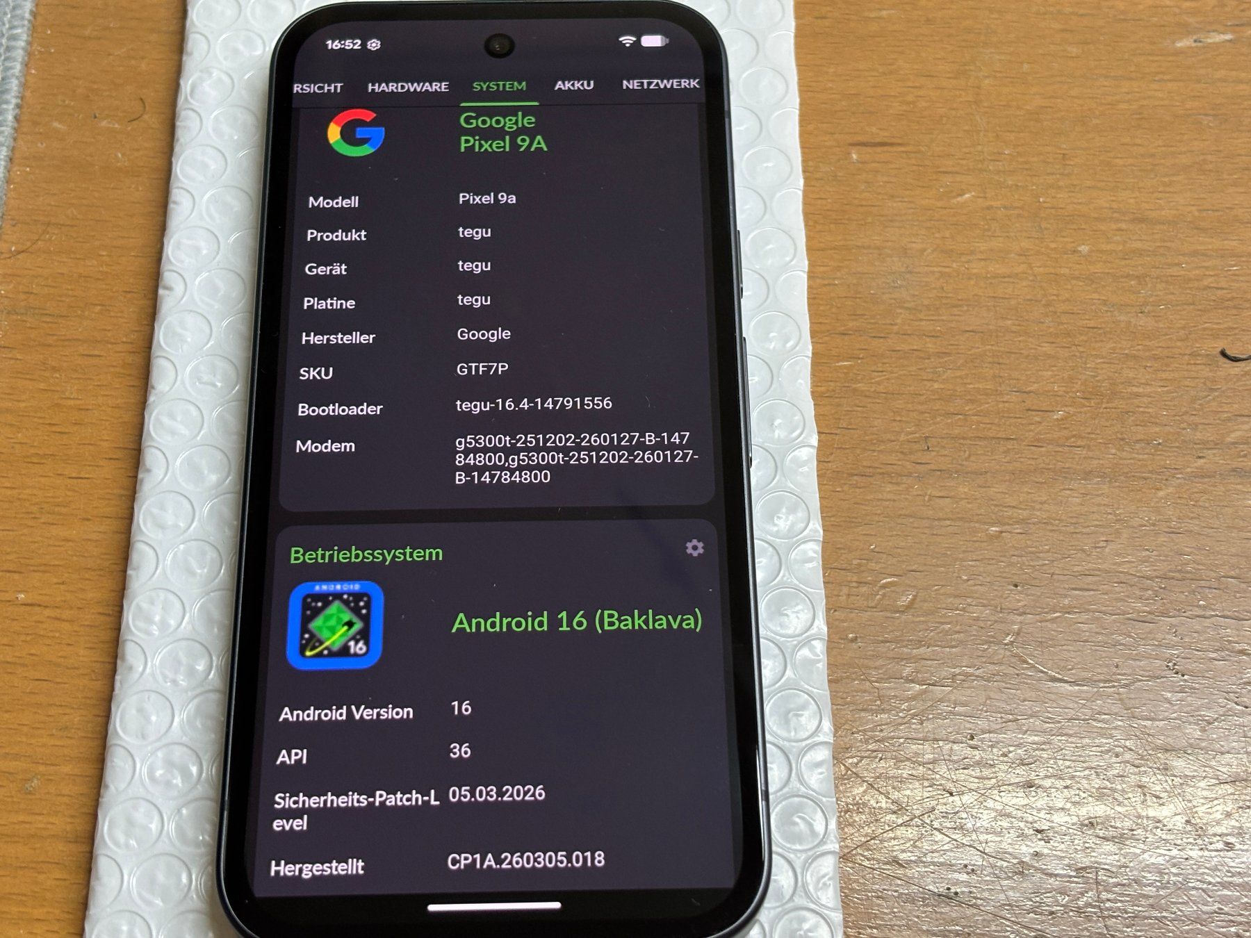 Google Handys / Smartphones: Google Pixel 9a 128Gb#19 – Gebraucht aus Au SG von bah_6f5w 5