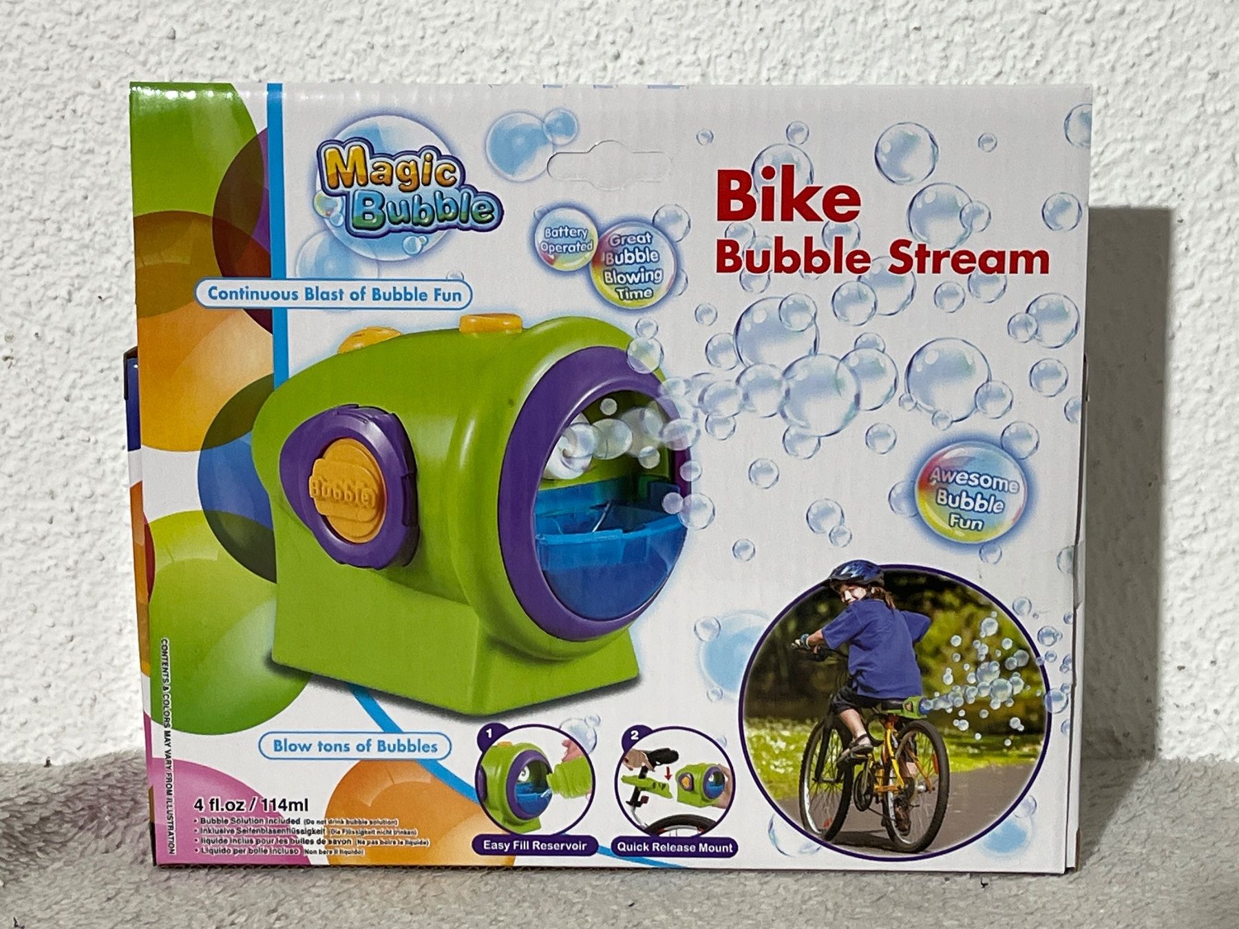 Giocattoli: Magic Bubble Bike Bubble Stream – Nuovo e nell'imballaggio originale da Oberegg venduto da MZ_DiesundDas 1