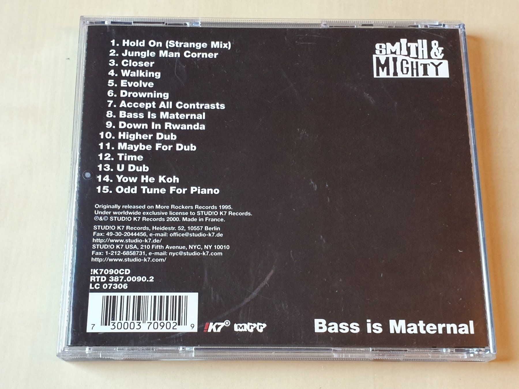 CD: Smith & Mighty Bass is Maternal – Usato da Stansstad venduto da collectorsshop 1