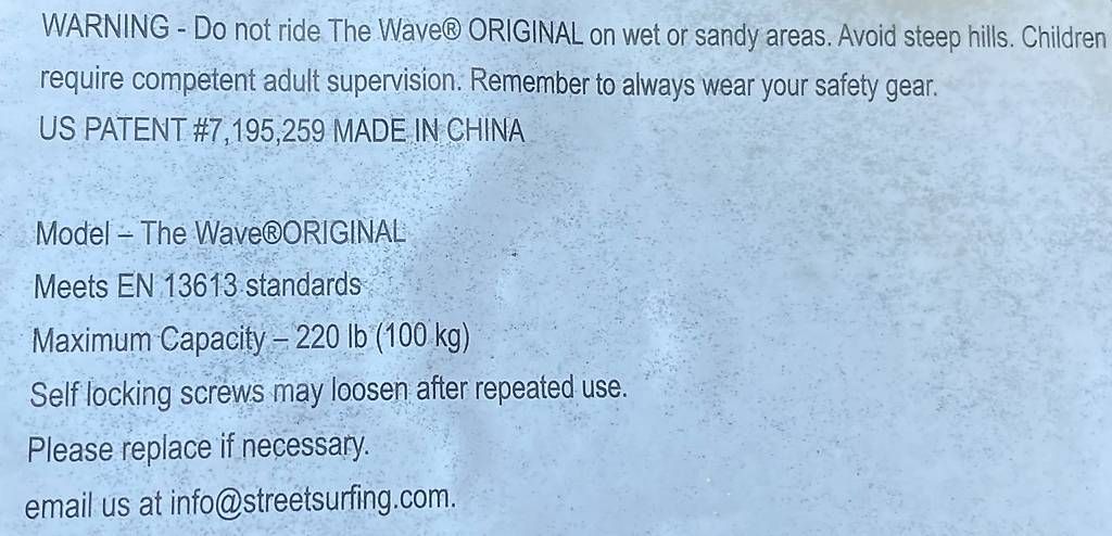 Skateboards: Waveboard The Wave®ORIGINAL by Streetsurfing – Usato da Yvonand venduto da Musicman5 4