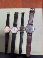 Lot de 4 montres bracelets, marques variées, occasion