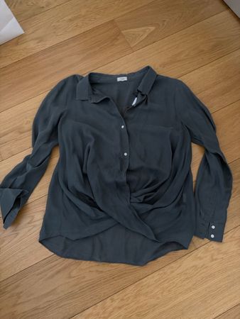 Chemisier  Silk etHoss Intropia gris foncé état neuf taille 