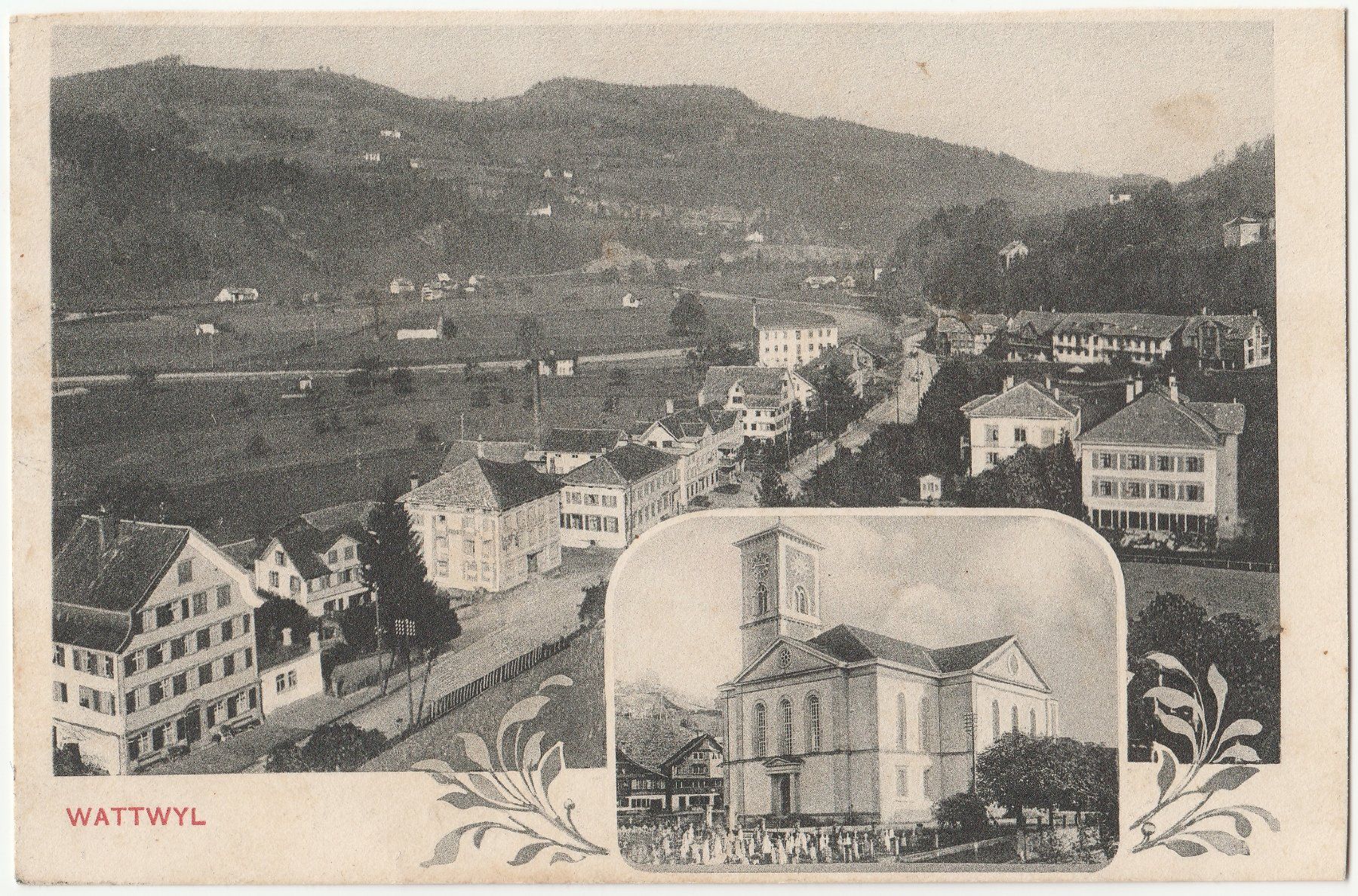 Cartoline postali: Wattwyl - (1912) – Usato da Fällanden venduto da Blausegelfliege 2