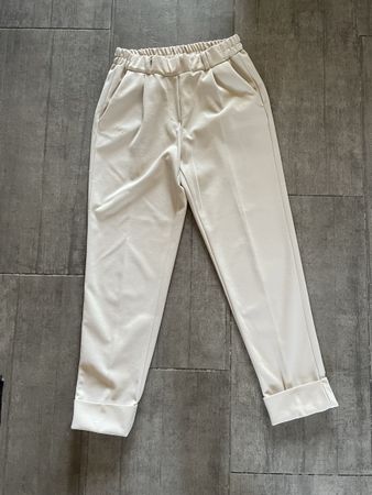 Pantalon classique blanc taille S 