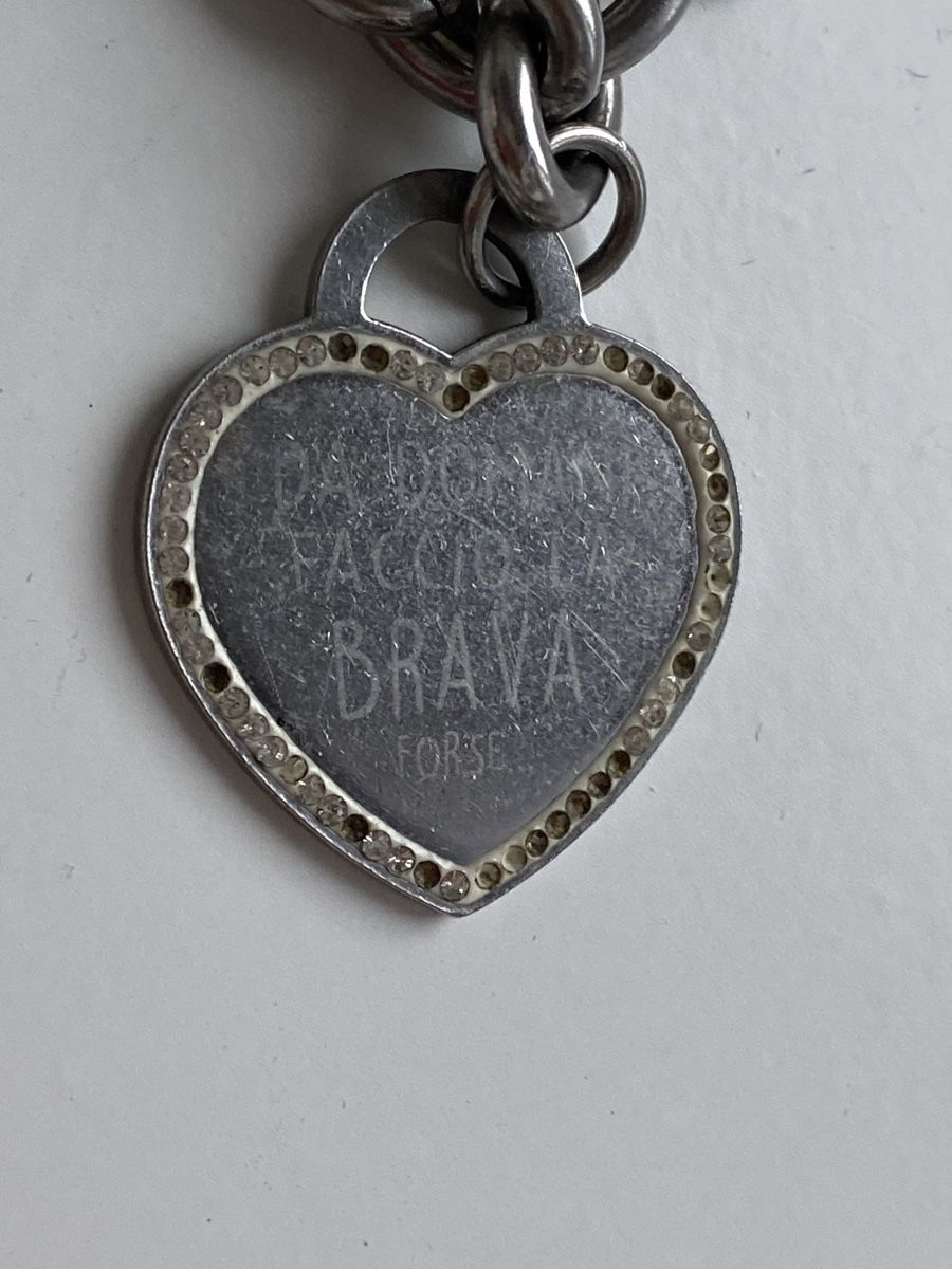 Bracciali & Braccialetti: Vintage Massive Herz Kette Italien – Usato da Givisiez venduto da dor_xb9k 2