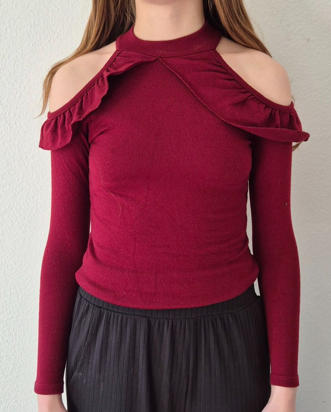 Pulls & Sweat-shirts: PULLOVER PULLI SNOW S 36 CUT OUTS VOLANTS,  TOP ZU JEANS – Neuf (Voir description) à Elsau par the-colorful-side 6