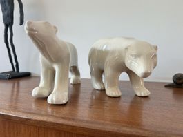 L &V Céram statues ours polaires 