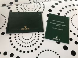 ROLEX ORIGINAL - SET - FOR YOUR WATCH BOOKLET & CADRS CASE !