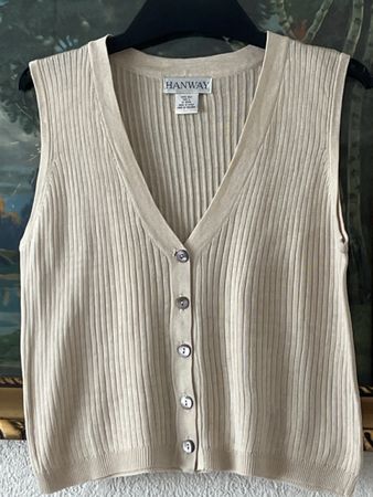 HANWAY Edel SeideBluse,GrL,Gereinigt VonNichtrauher Top