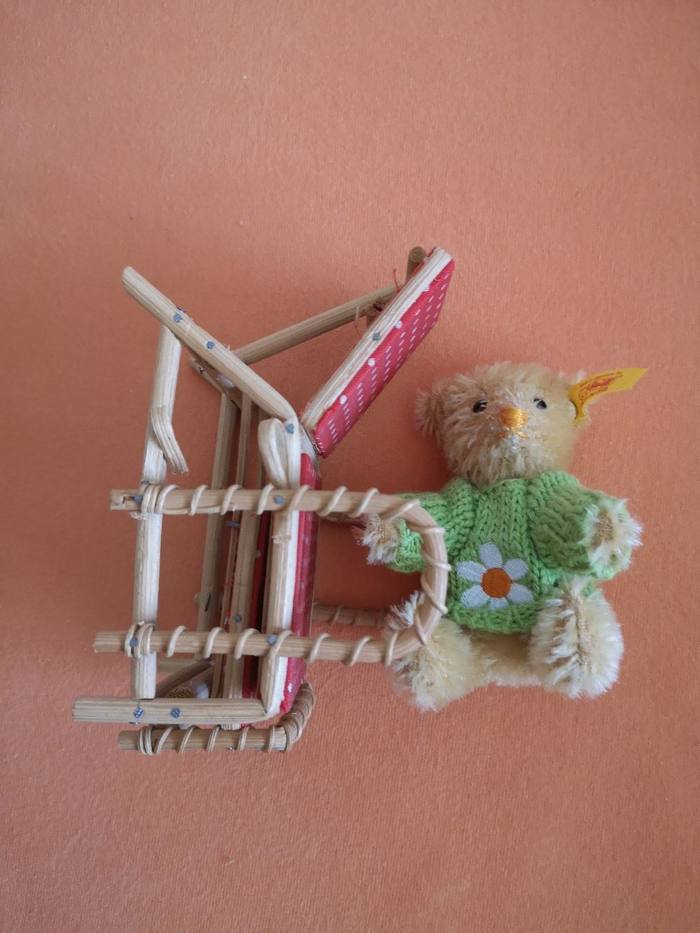 Steiff Giocattoli: STEIFF BÄR MIT HOLZLIEGE – Usato da MUEHLEBERG venduto da Cocolinette 2