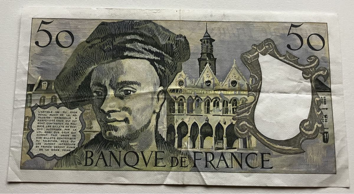 Banconote: Frankreich 50 Francs 1982 – Usato da Algetshausen venduto da Carrhard 1