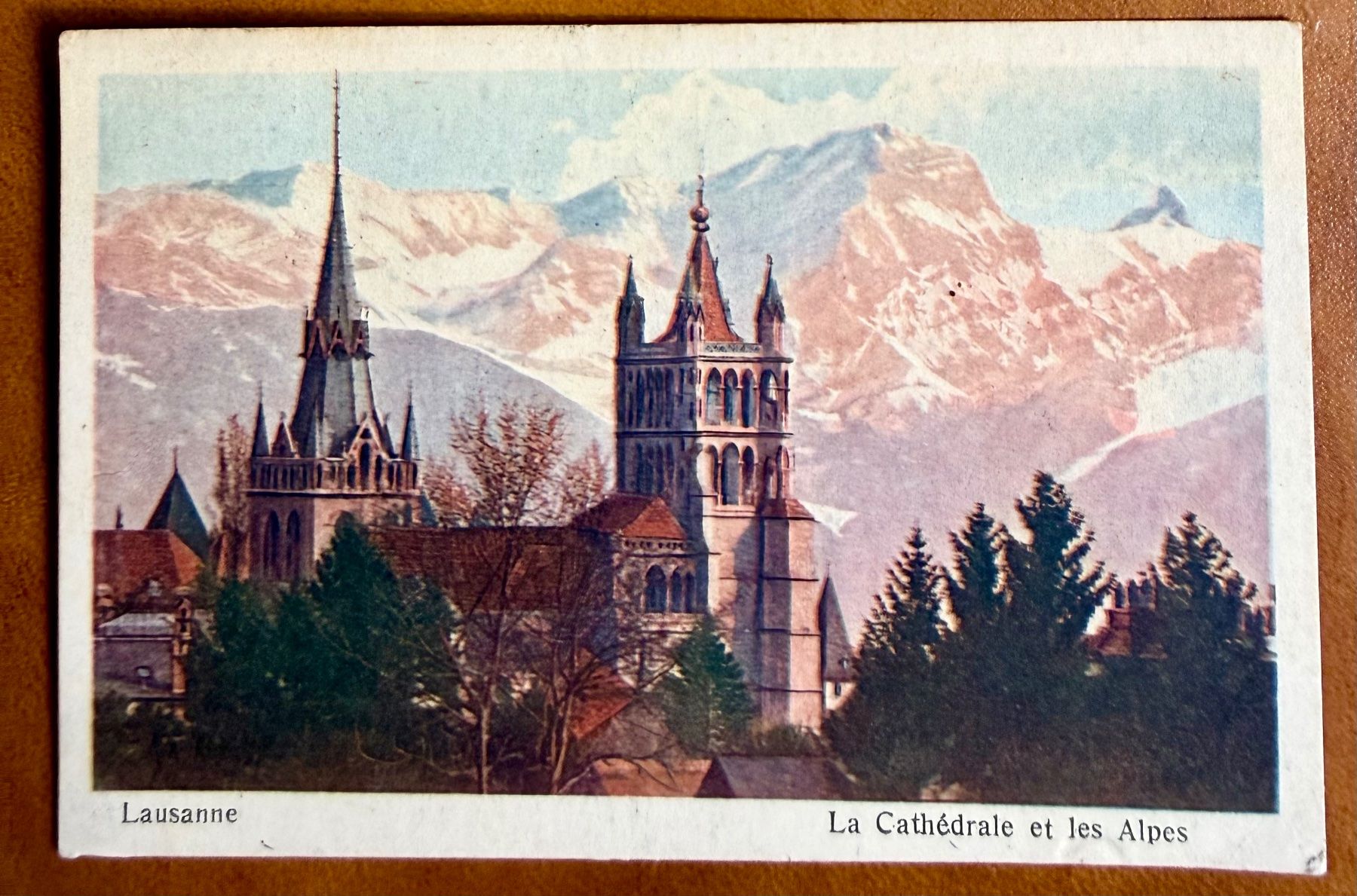 Ansichtskarten: Lausanne - La Cathédrale 1925 – Gebraucht aus Lutry von Ediego
