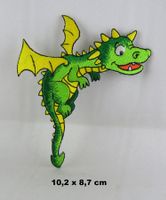 DRACHE - Aufnäher - Aufbügler - Stickerei - 10,2x8,7cm