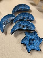 Orientalisches Schalen-Set blau – handbemalt, Deko
