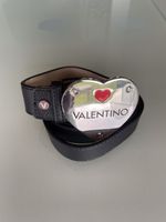 Ceinture Valentino noir boucle coeur 💖 taille 100cm