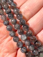 Selten！Bloodshot Iolite Armband  Natürlicher Edelstein 7mm