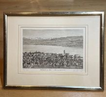 Paul Wyss Meilen um 1920 Lithografie signiert Nr. 26/160