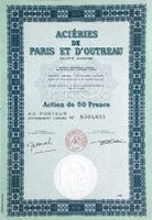 Aciéries de Paris et d'Outreau SA, Paris - 1976
