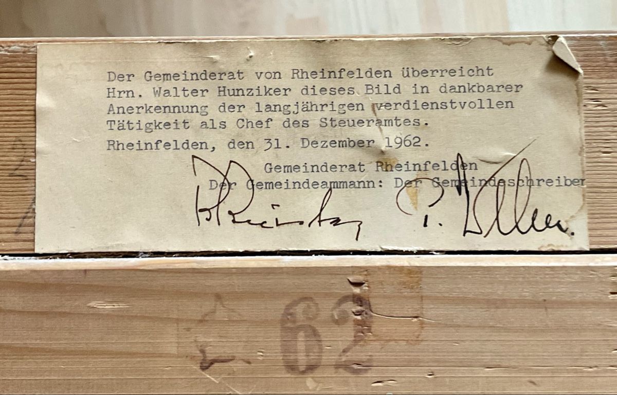 Dipinti: Jakob Strasser Rheinfelden Gemälde – Usato da Endingen venduto da nathan05 4
