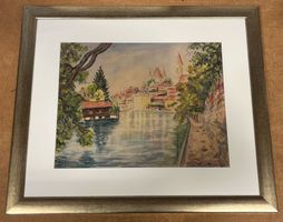 Stadtszene in Thun von C. Lottenbach    (ID 7048)