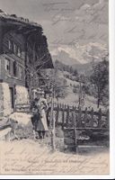Wengen Bernerhaus mit Jungfrau