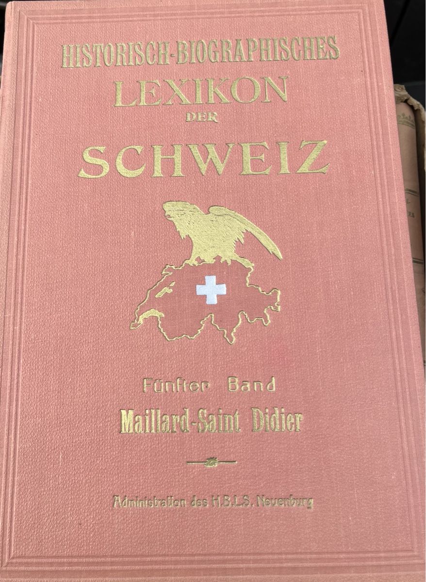 Libri: Historisch-biographisches Lexikon der Schweiz. – Usato da La Tour-de-Peilz venduto da Pansy02 2