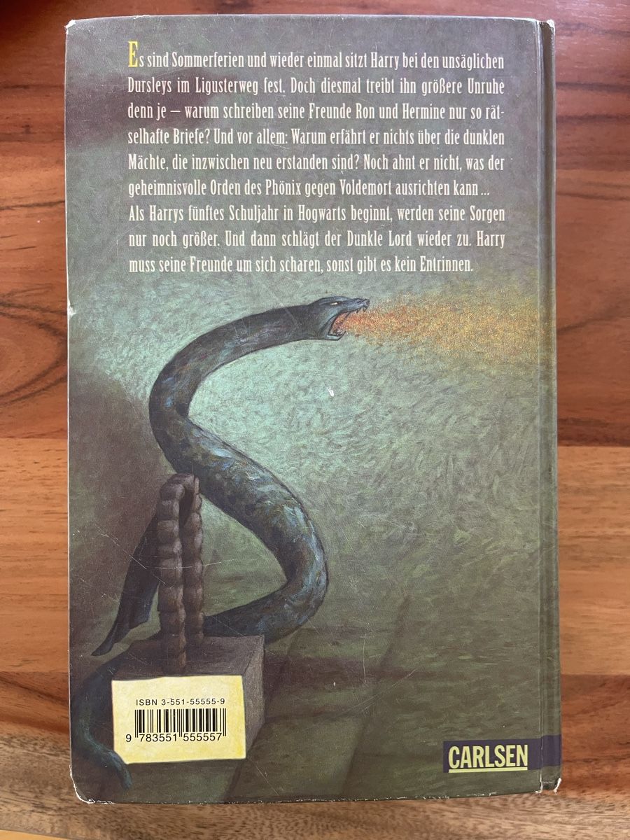 Libri: Harry Potter und der Orden des Phönix – Usato da Bazenheid venduto da tab_w525 1