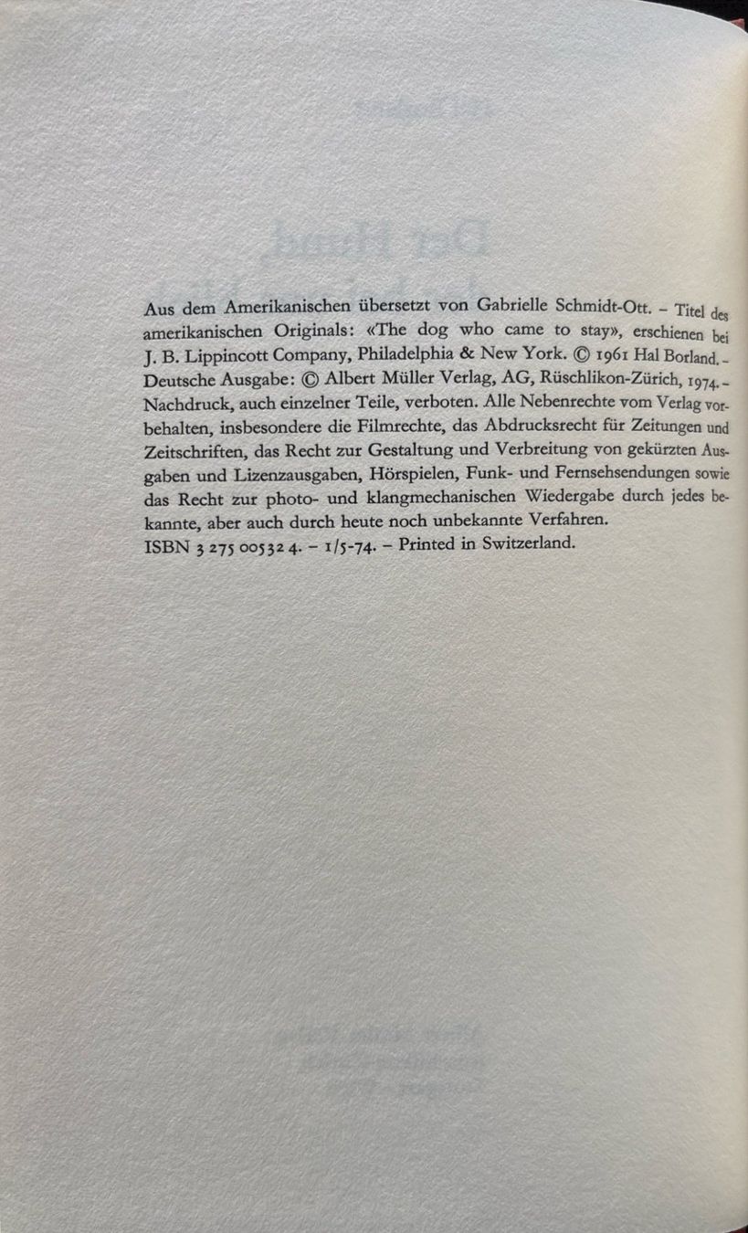Libri: Der Hund, der bei uns blieb – Nuovo (secondo la descrizione) da Sarnen venduto da Livres 4