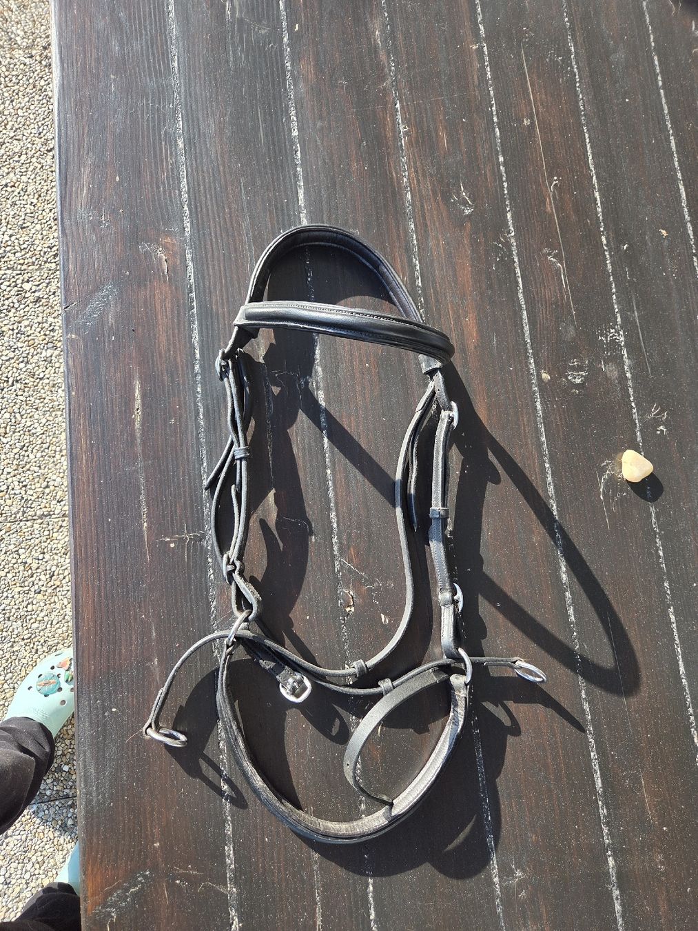 Briglie & Cavezze: Ennasure à menton croisé taille cheval – Usato da Lens venduto da ade_nb6v 1