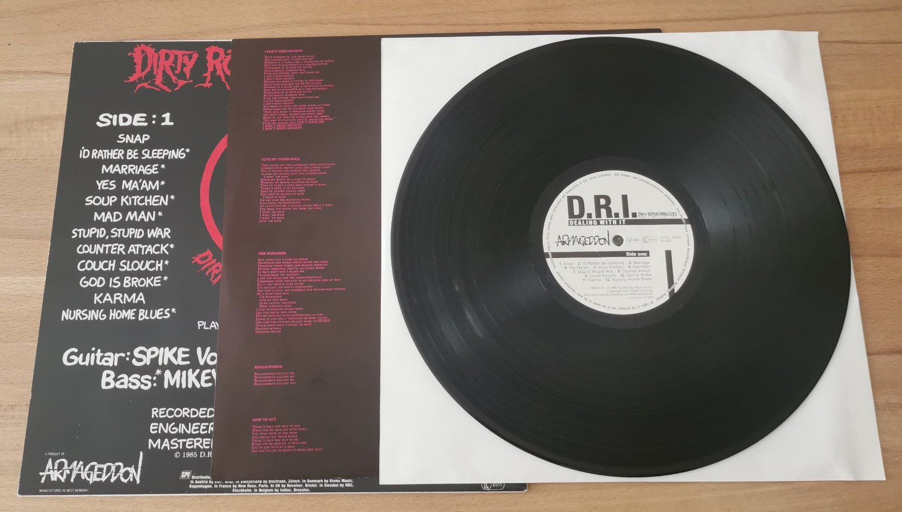 Schallplatten: D.R.I.: Dealing with it LP USA Hardcore Crossover Punk Excel – Gebraucht aus Münchwilen TG von Swb 2