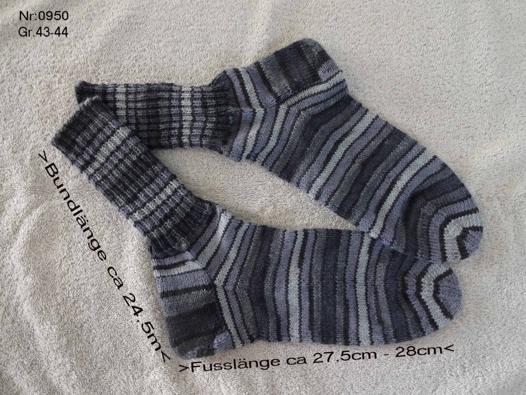 Calze: Socken handgestrickt  Gr.43-44 – Nuovo (secondo la descrizione) da Bollodingen venduto da happyday11